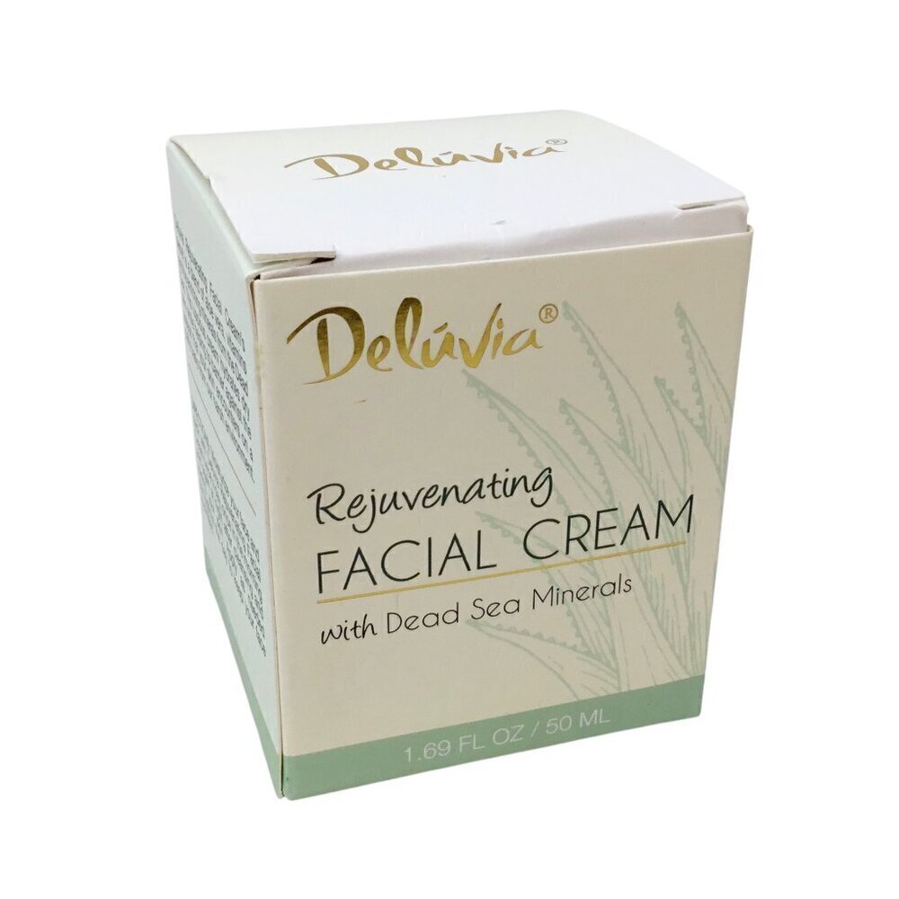 Deluvia Rejuvenating Facial Cream Dead Sea Minerals NIB 1.69 fl oz Aloe Vera